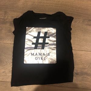 Mamas girl black graphic tee!
